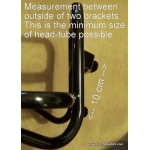 Steco headtube mounted front rack