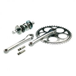 Single speed crankset with cotter pins Single speed crankset with cotter pins