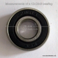 12x28x8 Replacement bearing for many bicycle and velomobile wheels 